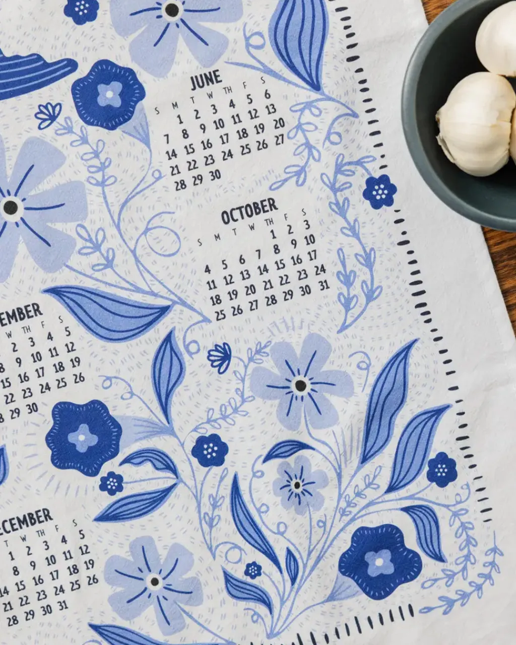 Gingiber Tea Towel 2026 Calendar Outlet