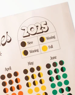 ban.do 2025 Lunar Wall Calendar New