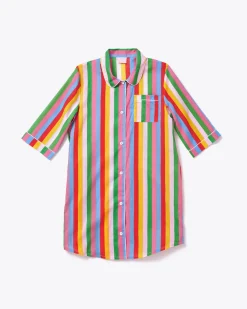 ban.do 3/4 Sleeve Leisure Dress - rainbow stripes Sale