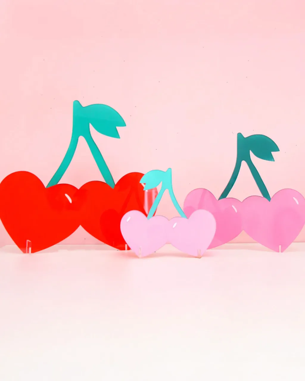 Kailo Chic Acrylic Cherries - Set Of 3 New