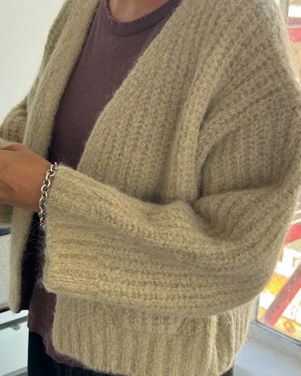 Le Bon Shoppe Alpaca Sweater Jacket - Butter New