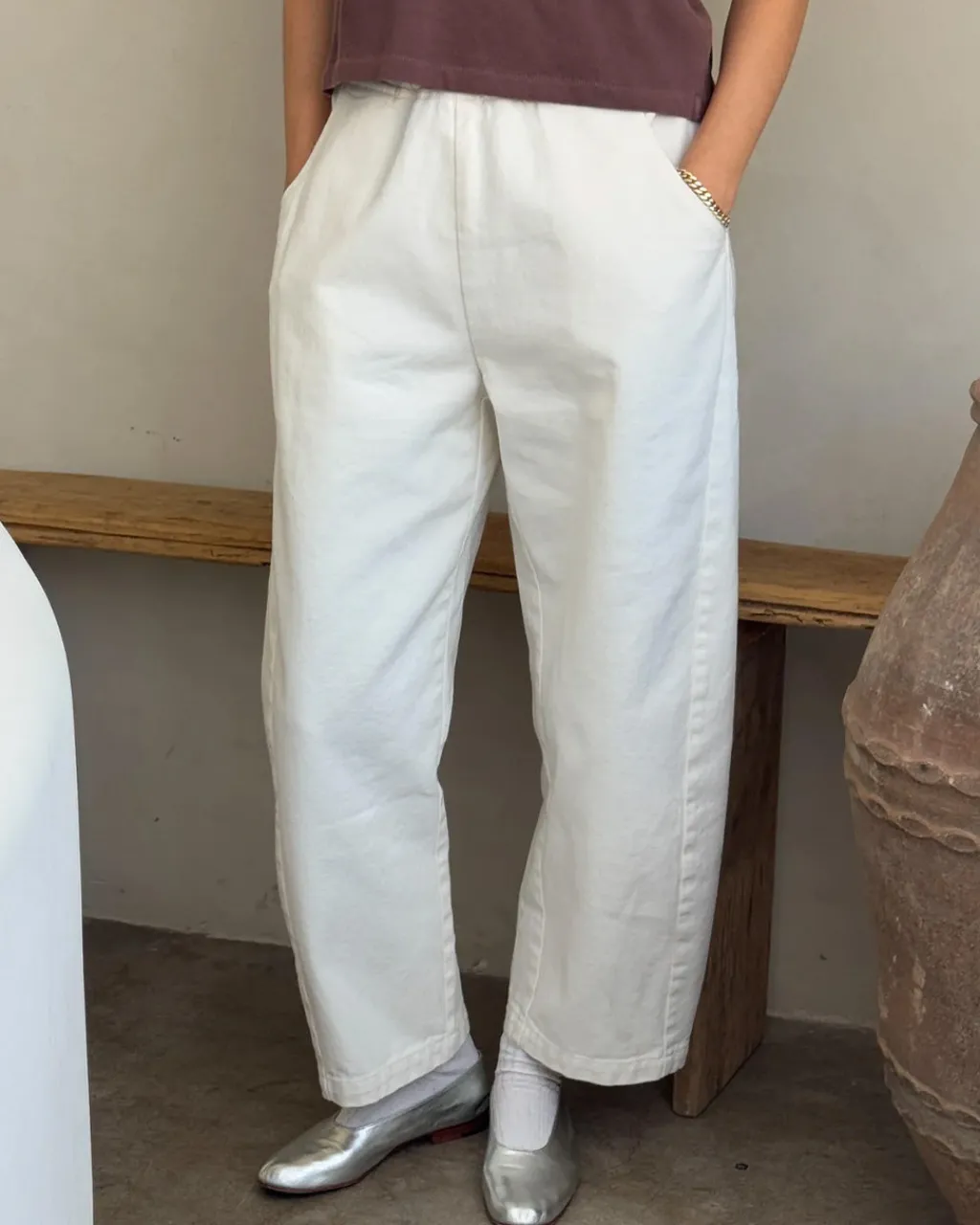 Le Bon Shoppe Arc Pants - Milk Outlet
