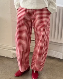Le Bon Shoppe Arc Pants - Red Gingham Best