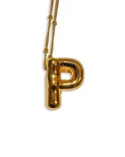 LA Blonde Balloon Initial Necklace Outlet
