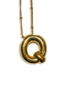 LA Blonde Balloon Initial Necklace Outlet