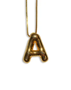 LA Blonde Balloon Initial Necklace Outlet