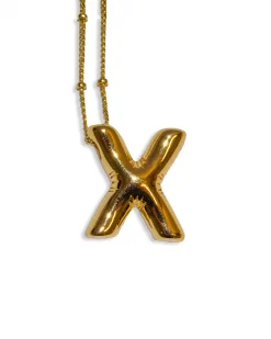 LA Blonde Balloon Initial Necklace Outlet
