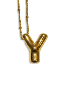 LA Blonde Balloon Initial Necklace Outlet