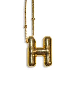 LA Blonde Balloon Initial Necklace Outlet