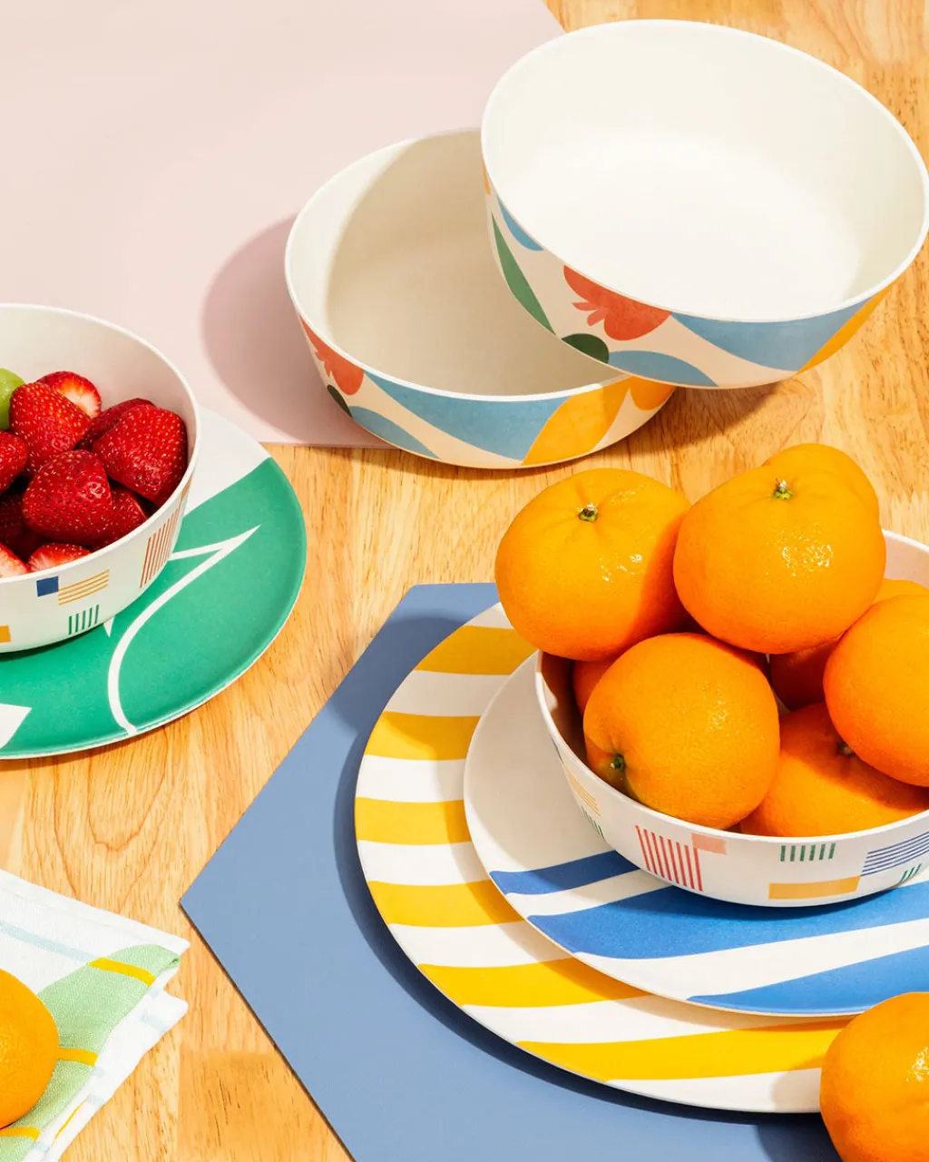 Poketo Bamboo Bowl Set - Flora Sale