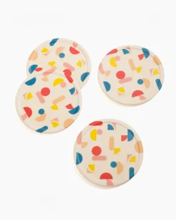 Poketo Bamboo Coaster Set - Chips Best
