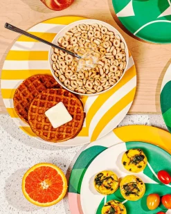Poketo Bamboo Dinner Plate Set - Waves New