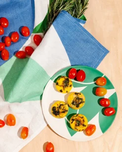Poketo Bamboo Salad Plate Set - Flora