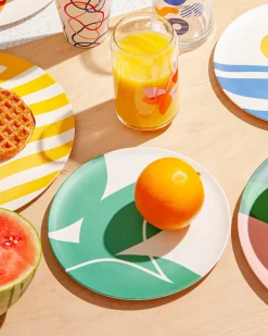 Poketo Bamboo Salad Plate Set - Flora