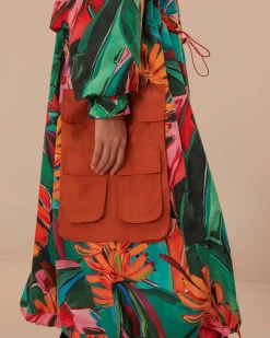 Farm Rio Banana Foliage Maxi Raincoat