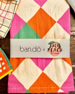 ban.do x Julie Peach ban.do Tea Towel Diamonds Best