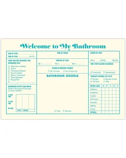 Knock Knock Bathroom Guest Book Outlet