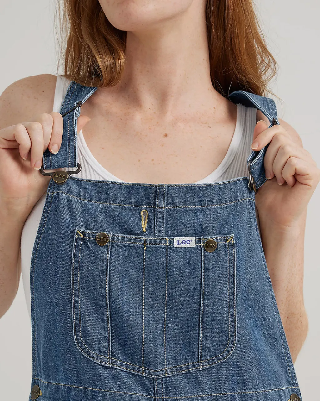 Lee Bib Overalls - Mid Cascade Discount