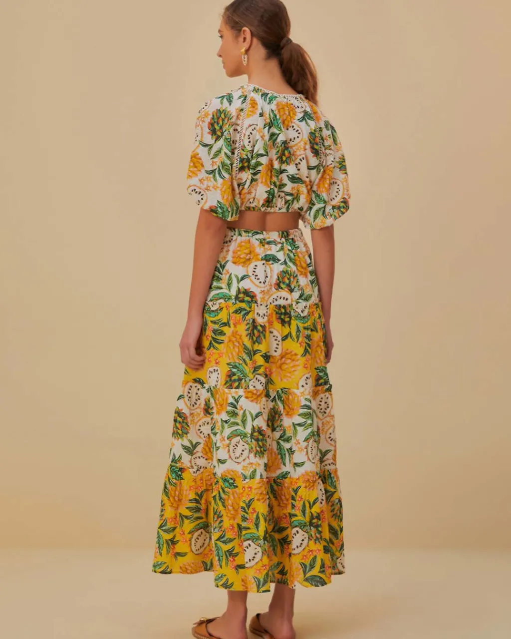 Farm Rio Biriba Mix Maxi Skirt Discount