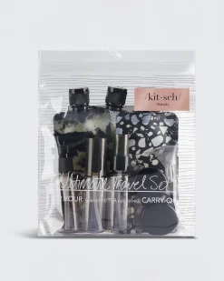 Kitsch Black + Ivory Travel Bottles - Set of 11 Discount