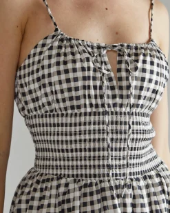 Glamorous Black And White Gingham Dress Outlet