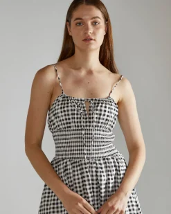 Glamorous Black And White Gingham Dress Outlet