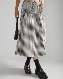 Glamorous Black And White Gingham Skirt Clearance