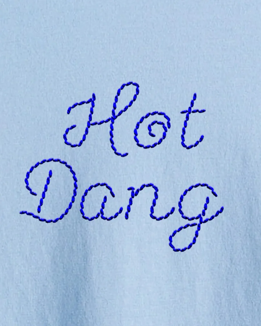 Hot Dang Press Iron-On Sheet Set Blue Embroidery Alphabet Discount
