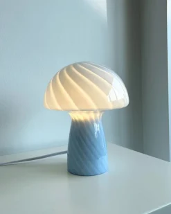 Humber Mini Mushroom Lamp Blue New