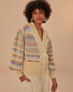 Farm Rio Bold Stitch Knit Cardigan Online