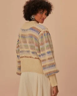 Farm Rio Bold Stitch Knit Cardigan Online