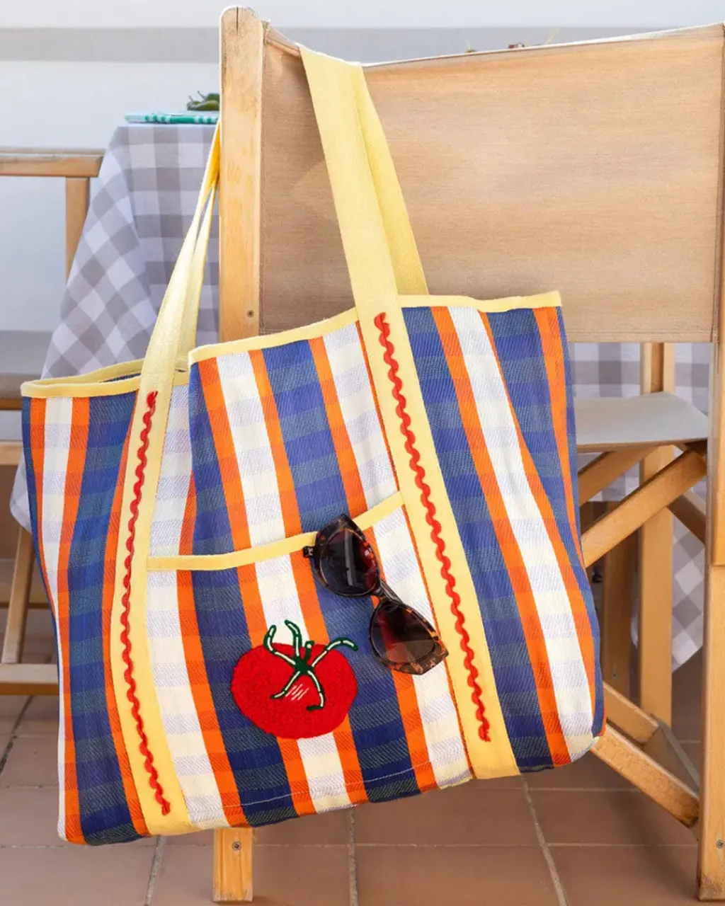 Talking Tables USA Bon Appétit Recycled Plastic Tote Bag - Tomato Best