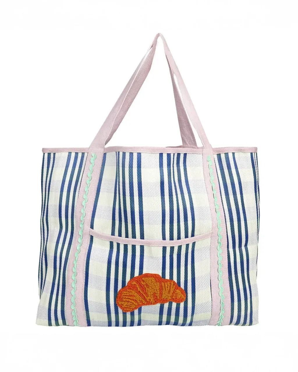 Talking Tables USA Bon Appétit Recycled Plastic Tote Bag - Croissant