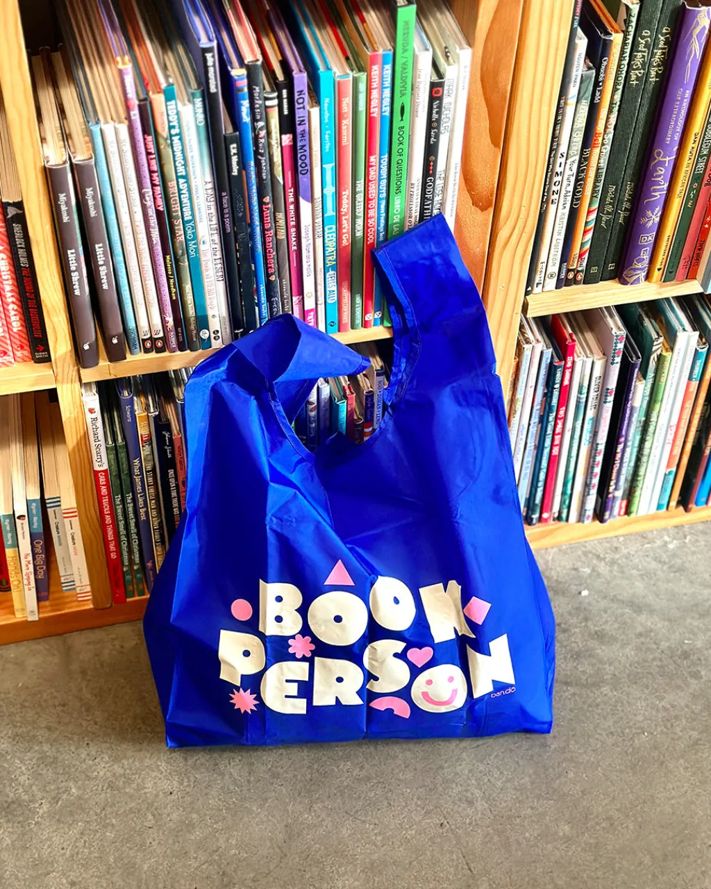Baggu for ban.do Book Person Standard Baggu - Cobalt Book Person Cobalt Best