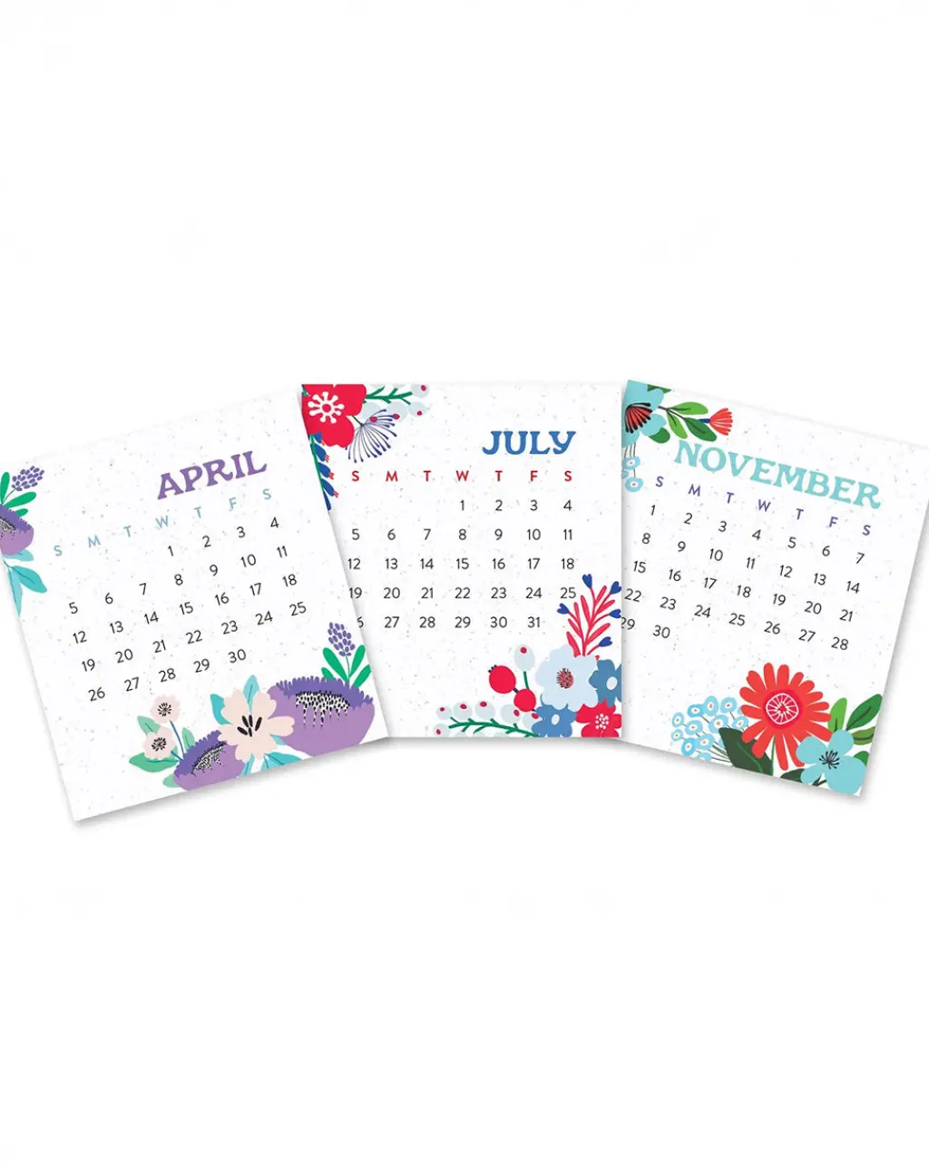 Studio Oh! Botanical Bliss Plant & Bloom 2026 Desk Calendar New
