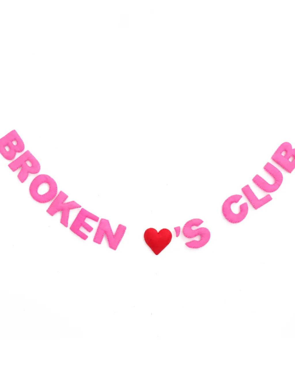 Kailo Chic Broken Heart’s Club Felt Garland New