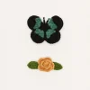Hansel From Basel Butterfly Garden Crochet Hair Clips - Camel Hot