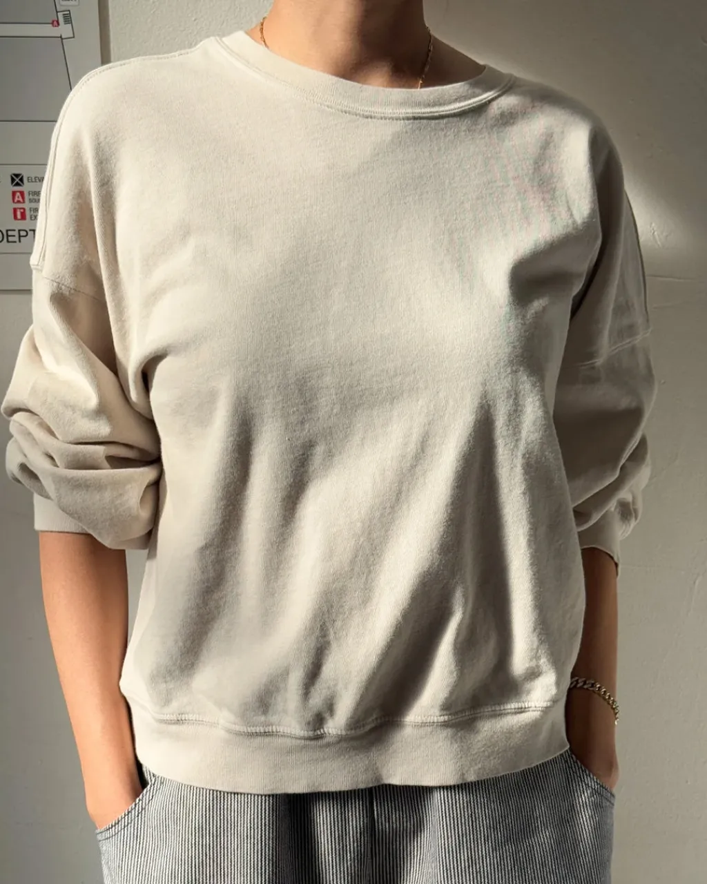 Le Bon Shoppe Cali Jersey Sweatshirt - Rice Best