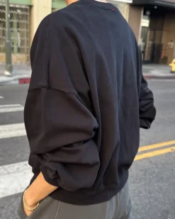 Le Bon Shoppe Cali Jersey Sweatshirt - True Black Best