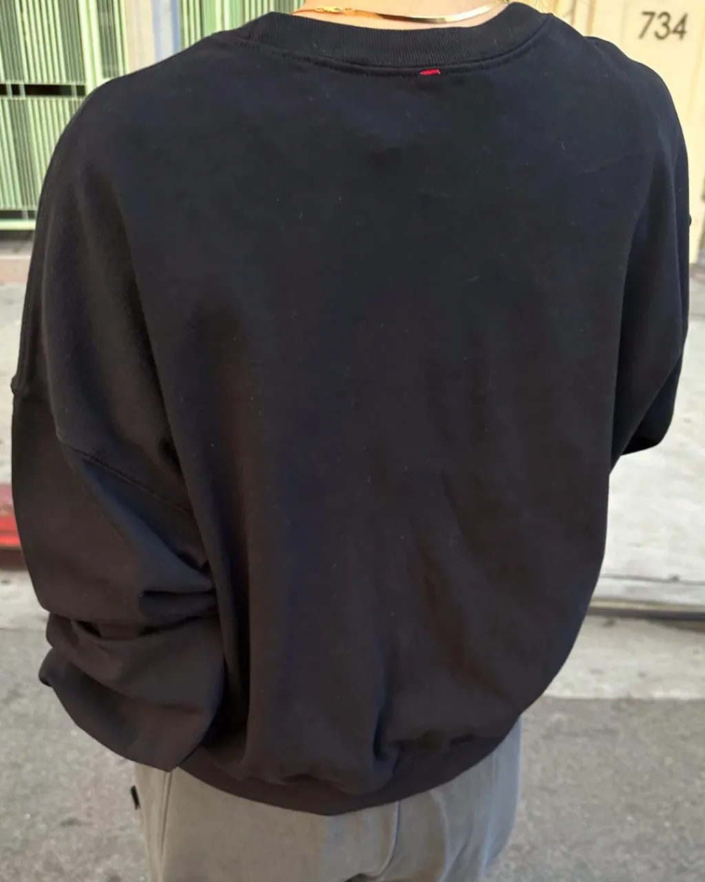 Le Bon Shoppe Cali Jersey Sweatshirt - True Black Best