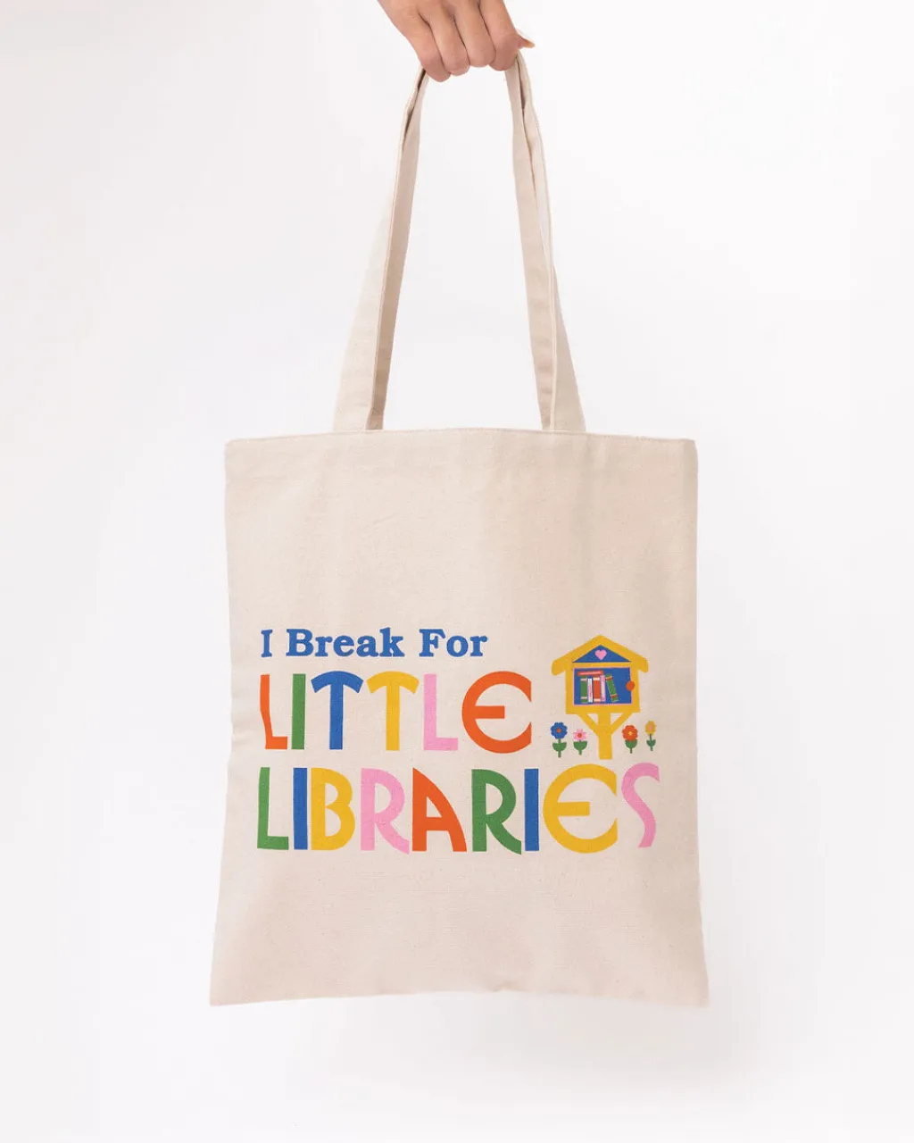 ban.do Canvas Tote Bag - I 'Break' For Little Libraries Outlet