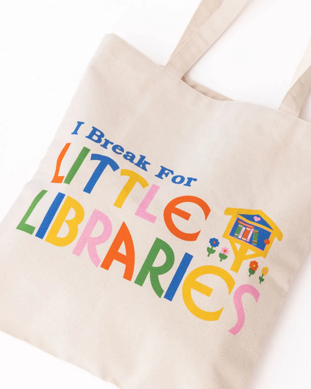 ban.do Canvas Tote Bag - I 'Break' For Little Libraries Outlet