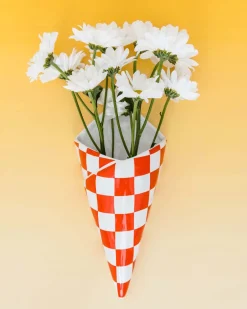 ban.do Checker Bag Wall Vase New