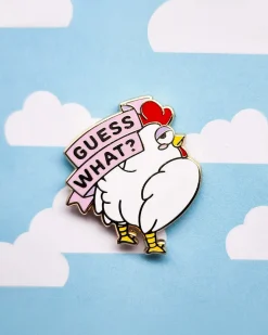 Toku Arts Chicken Butt Enamel Pin Clearance