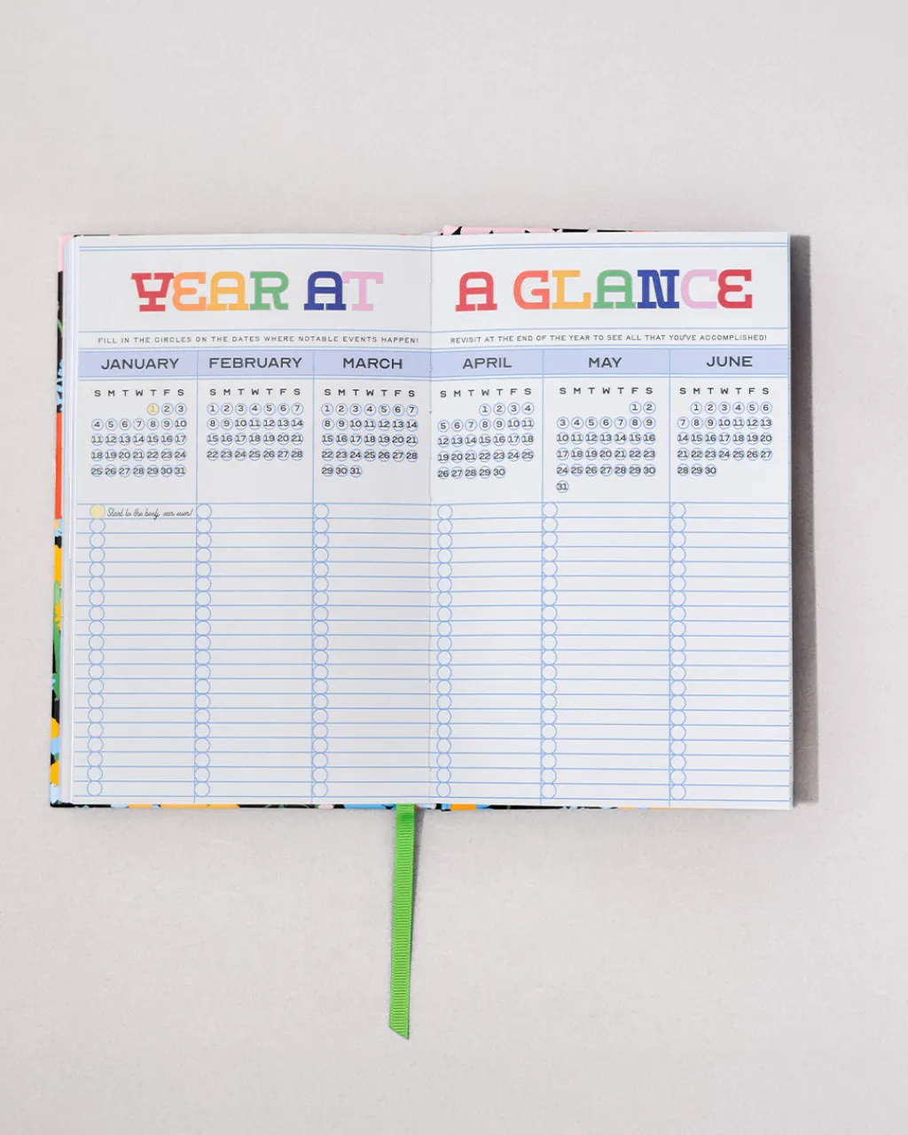 ban.do Classic 12-Month Annual Planner - Black Floral Clearance