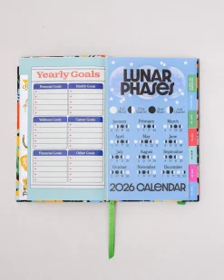 ban.do Classic 12-Month Annual Planner - Black Floral Clearance
