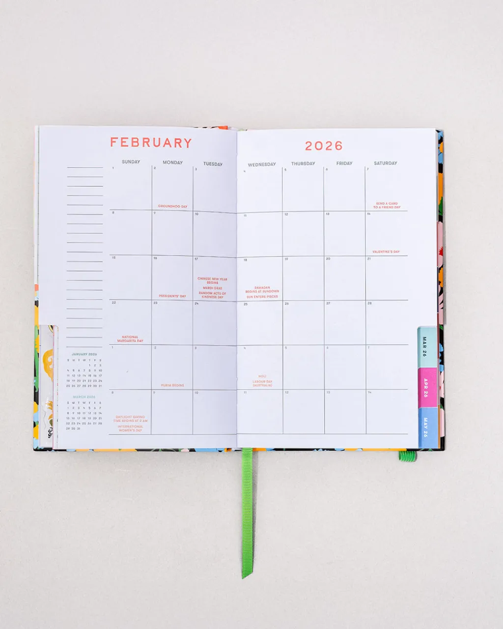 ban.do Classic 12-Month Annual Planner - Black Floral Clearance