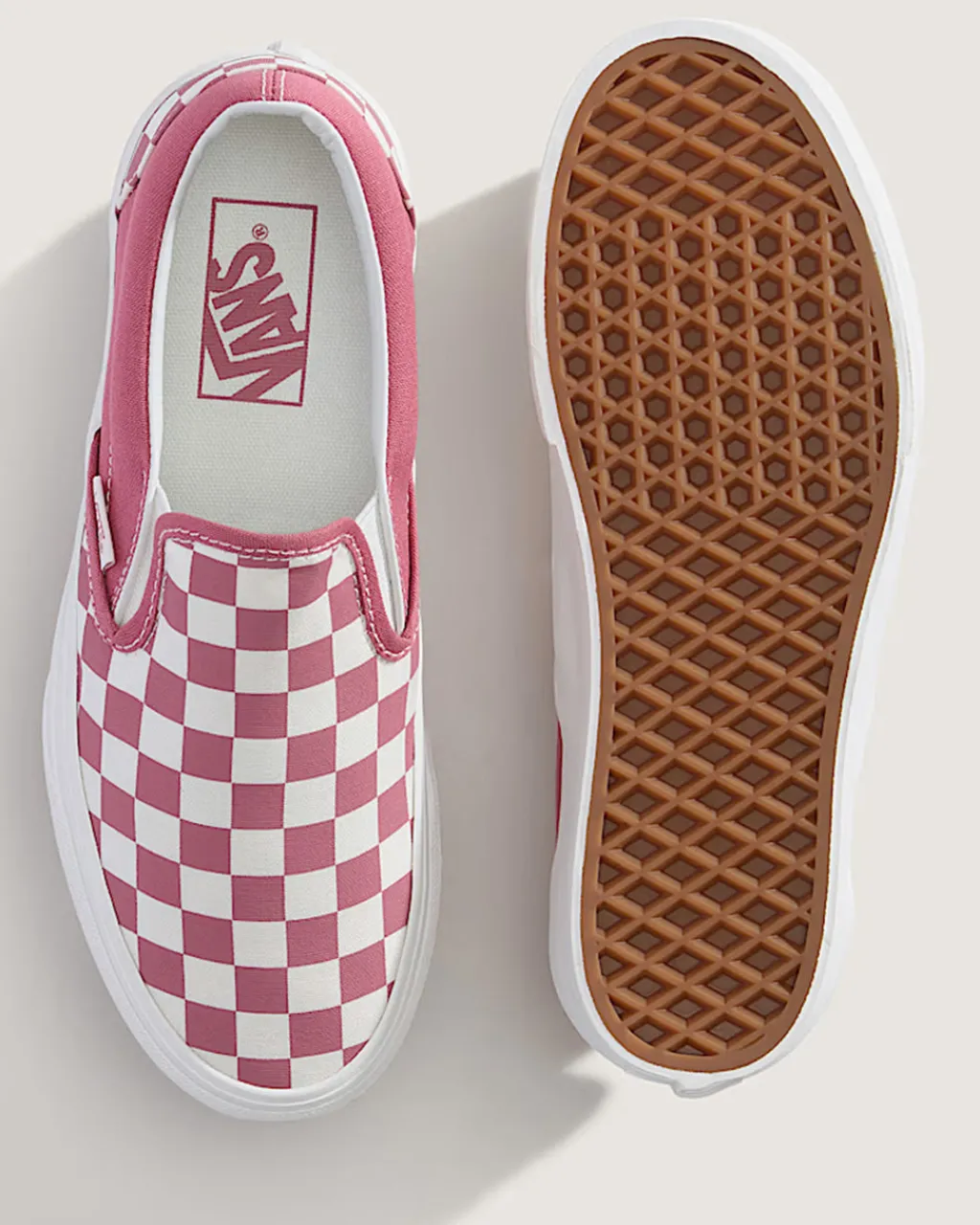 Vans Classic Slip-On Checkerboard Stackform Sneaker - Mauvewood Clearance