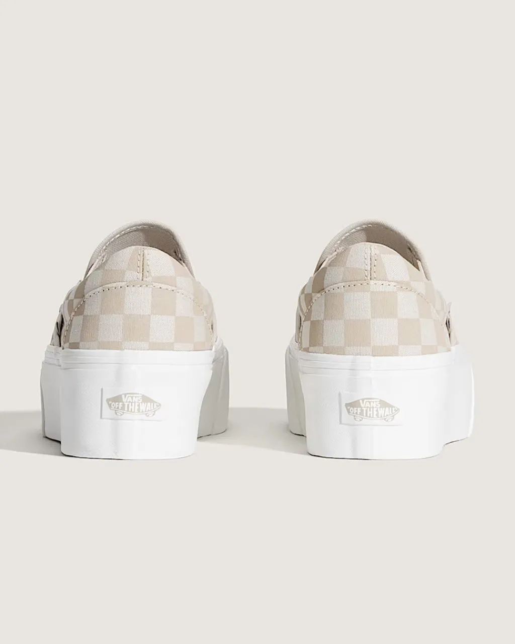 Vans Classic Slip-On Checkerboard Stackform Sneaker - Mushroom Discount