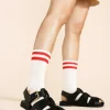 Hansel From Basel Collegiate Stripe Crew Socks - White Clearance